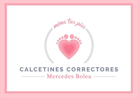 CAJA MERCEDES BOLEA ROSA (CORRECTOR) Logo Calcetines Correctores Mercedes Bolea